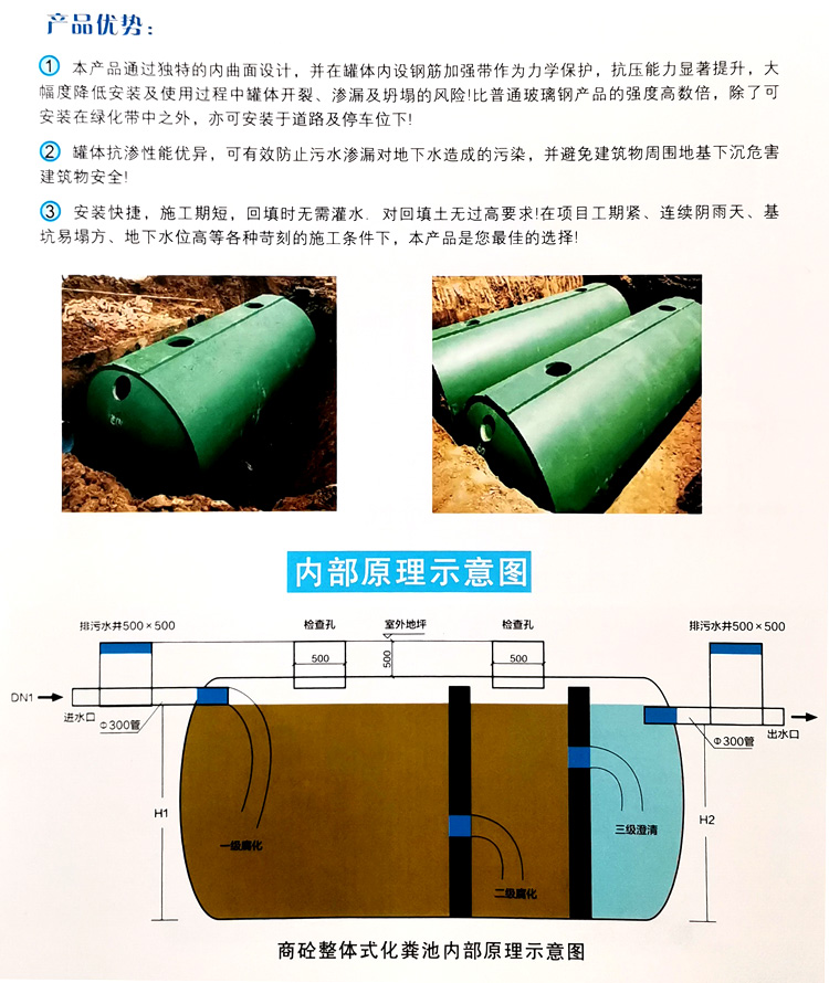 兴业玻璃钢化粪池